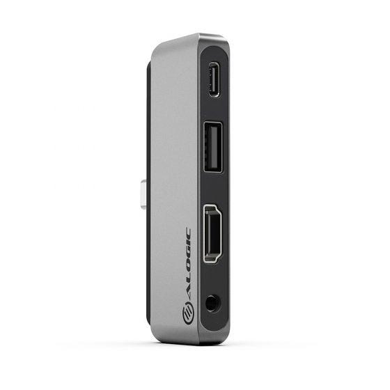 ALOGIC UCANCHD laptop dock/port replicator USB 2.0 Type-C Black, Grey