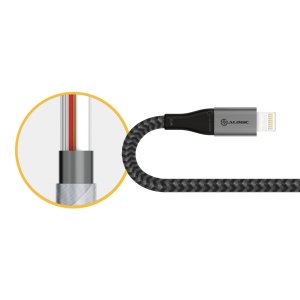 ALOGIC Super Ultra USB-C to Lightning Cable - 1.5m - Space Grey