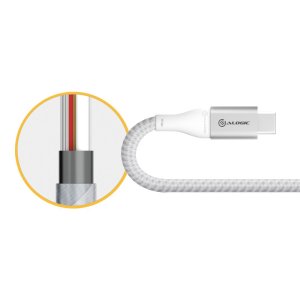 ALOGIC ULCA2030-SLV USB cable USB 2.0 0.3 m USB A USB C Silver