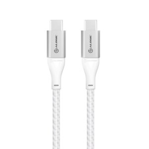 ALOGIC Super Ultra USB 2.0 USB-C to USB-C Cable - 5A/480Mbps - Silver - 30cm