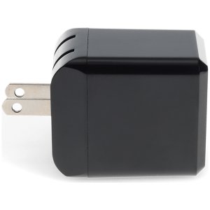 Wall Plug to USB 3.1 Type (C) 5V at 3A, 9V at 2A, or 12V at 1.5A 18W total for US Black