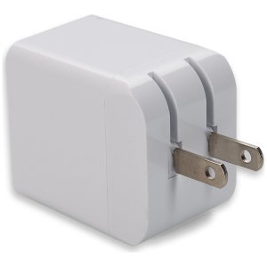 Wall Plug to USB 3.1 Type (C) 5V at 3A, 9V at 2A, or 12V at 1.5A 18W total for US White