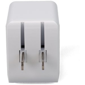 Wall Plug to USB 3.1 Type (C) 5V at 3A, 9V at 2A, or 12V at 1.5A 18W total for US White