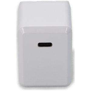 Wall Plug to USB 3.1 Type (C) 5V at 3A, 9V at 2A, or 12V at 1.5A 18W total for US White