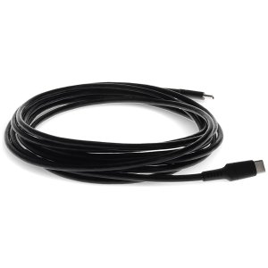 2.0m (6.6ft) USB Type (C) Male to USB Type (C) Male USB 2.0 Sync and Charge Black Cable