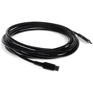 2.0m (6.6ft) USB Type (C) Male to USB Type (C) Male USB 2.0 Sync and Charge Black Cable