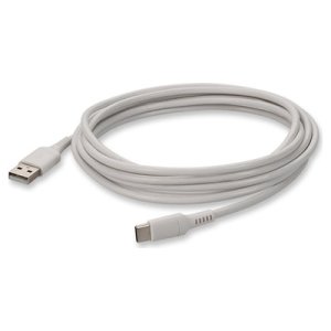 1.0m (3.3ft) USB-C Male to USB 2.0 (A) Male Sync and Charge White