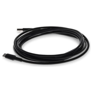 2.0m (6.6ft) USB-C Male to USB 2.0 (A) Male Sync and Charge Black Cable