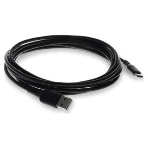 2.0m (6.6ft) USB-C Male to USB 2.0 (A) Male Sync and Charge Black Cable