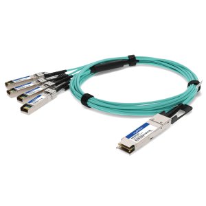 AddOn Networks X4AOCBL3-AO InfiniBand/fibre optic cable 3 m QSFP+ 4x SFP+ AOC Aqua colour