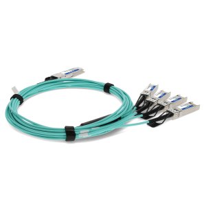 AddOn Networks X4AOCBL3-AO InfiniBand/fibre optic cable 3 m QSFP+ 4x SFP+ AOC Aqua colour