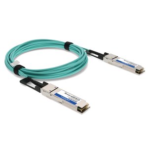 NetApp X66005A-R6 compatible 40GBase-AOC QSFP+ Direct Attach Cable (MMF, 850nm, 15m)