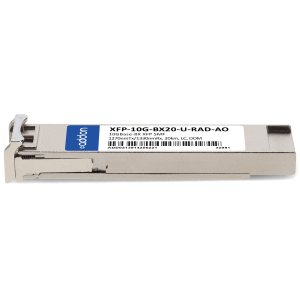 Rad XFP-10G-BX20-U-RAD Compatible TAA 10GBase-BX XFP Transceiver (SMF, 1270nmTx/1330nmRx, 20km, LC, DOM)