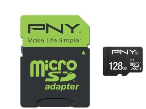 PNY 128GB High Performance MicroSDXC 80MB/s MicroSDHC UHS-I Class 10