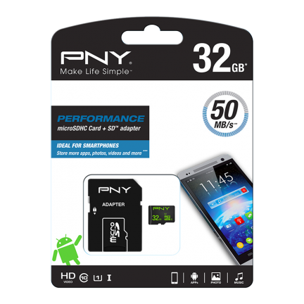 PNY Performance 32 GB MicroSDHC UHS-I Class 10